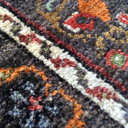 手織りトルコ絨毯 107x57cm ヴィンテージ ラグ 4枚目の画像