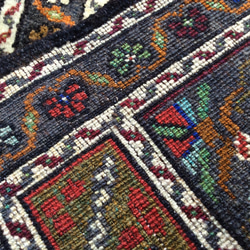 手織りトルコ絨毯 107x57cm ヴィンテージ ラグ 6枚目の画像