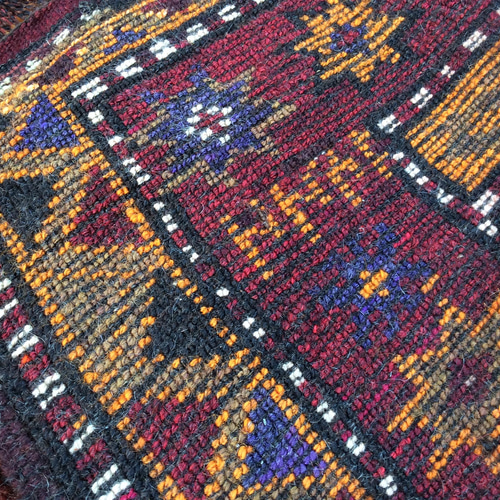✳︎minatan✳︎ トルコ製ヴィンテージラグ859 手織りトルコ絨毯 92x68cm ヴィンテージ ラグ カーペット・絨毯