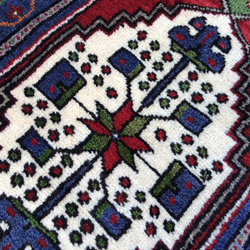 手織りトルコ絨毯 109x53cm ヴィンテージ ラグ 4枚目の画像