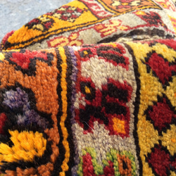 手織りトルコ絨毯 95x56cm ヴィンテージ ラグ 4枚目の画像