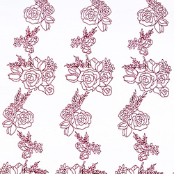 flowers   ボルドー　デザインペーパー　A4 2枚目の画像