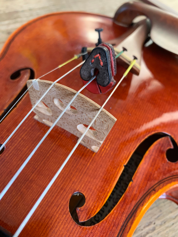 ヴァイオリン用 レザーミュート　二枚重ねタイプ『Topolino 102』 2枚目の画像