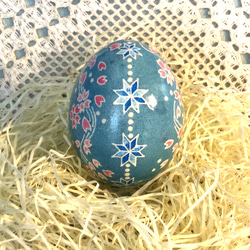 イースターエッグ(PYSANKY)  本物の卵です(๑˃̵ᴗ˂̵) 2枚目の画像