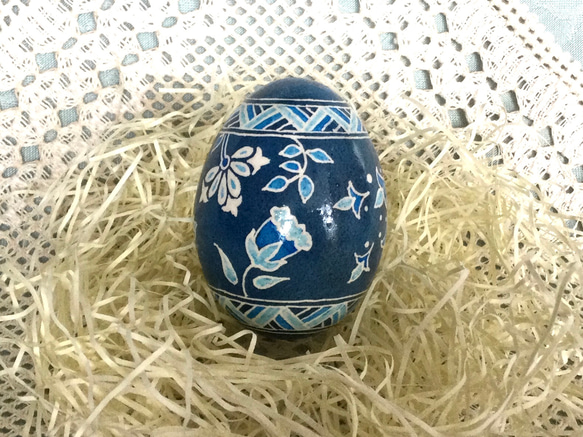 イースターエッグ(PYSANKY)  本物の卵です(๑˃̵ᴗ˂̵) 2枚目の画像