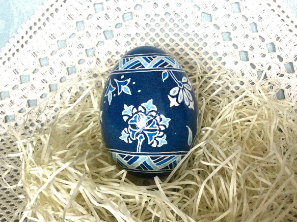 イースターエッグ(PYSANKY)  本物の卵です(๑˃̵ᴗ˂̵) 5枚目の画像