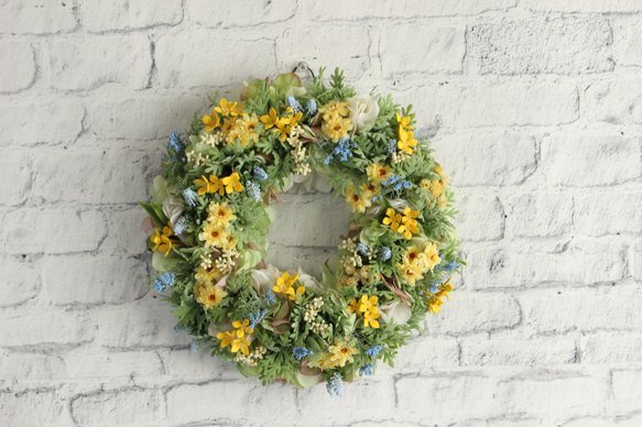 Natural Garden Wreath～Yellow 3枚目の画像