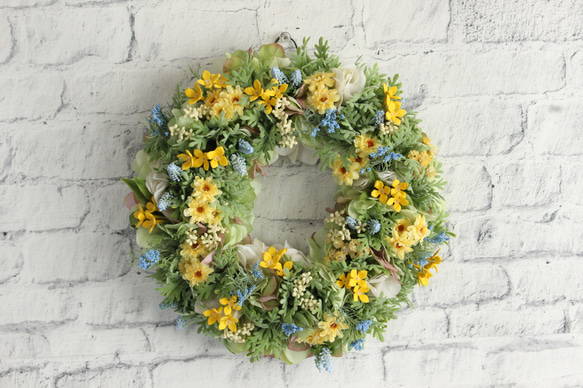 Natural Garden Wreath～Yellow 1枚目の画像