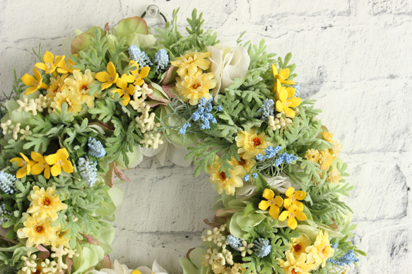 Natural Garden Wreath～Yellow 2枚目の画像