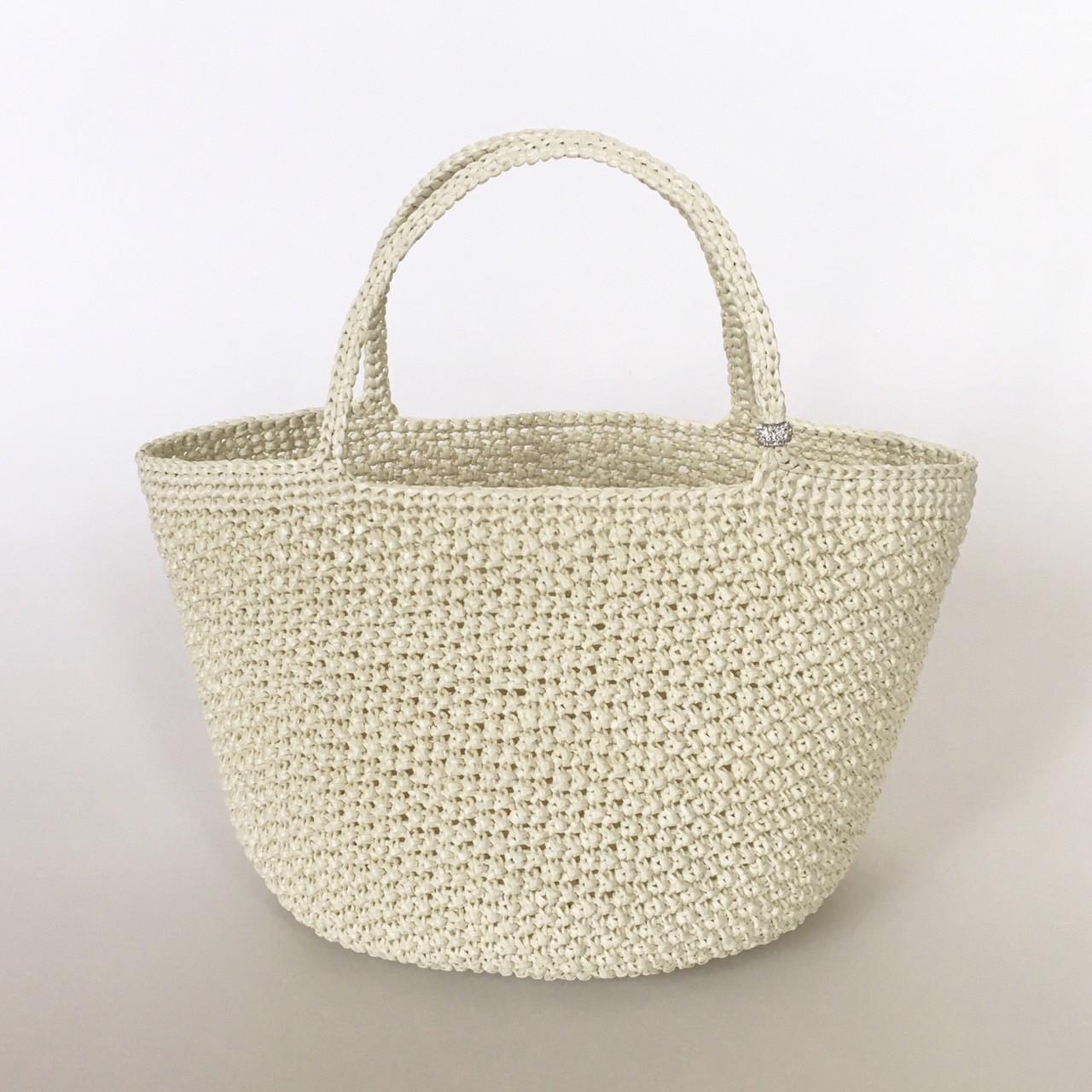 ＝受注製作商品＝　キラキラマルシエバッグ『Ｃｏｏｌ』アイボリー