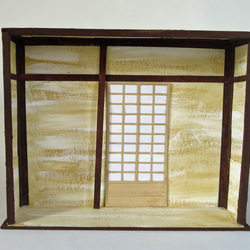 「昭和」和室背景　電飾なし　完成モデル　ジオラマ　ミニチュア　アレンジ 4枚目の画像