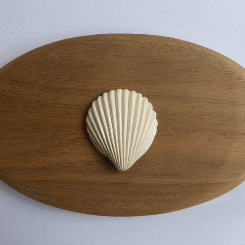 ナンタケットバスケット カービング オーナメントアイボリー＆べっ甲① 本象牙 アイボリーカービング、ナンタケットバスケット用オーナメント