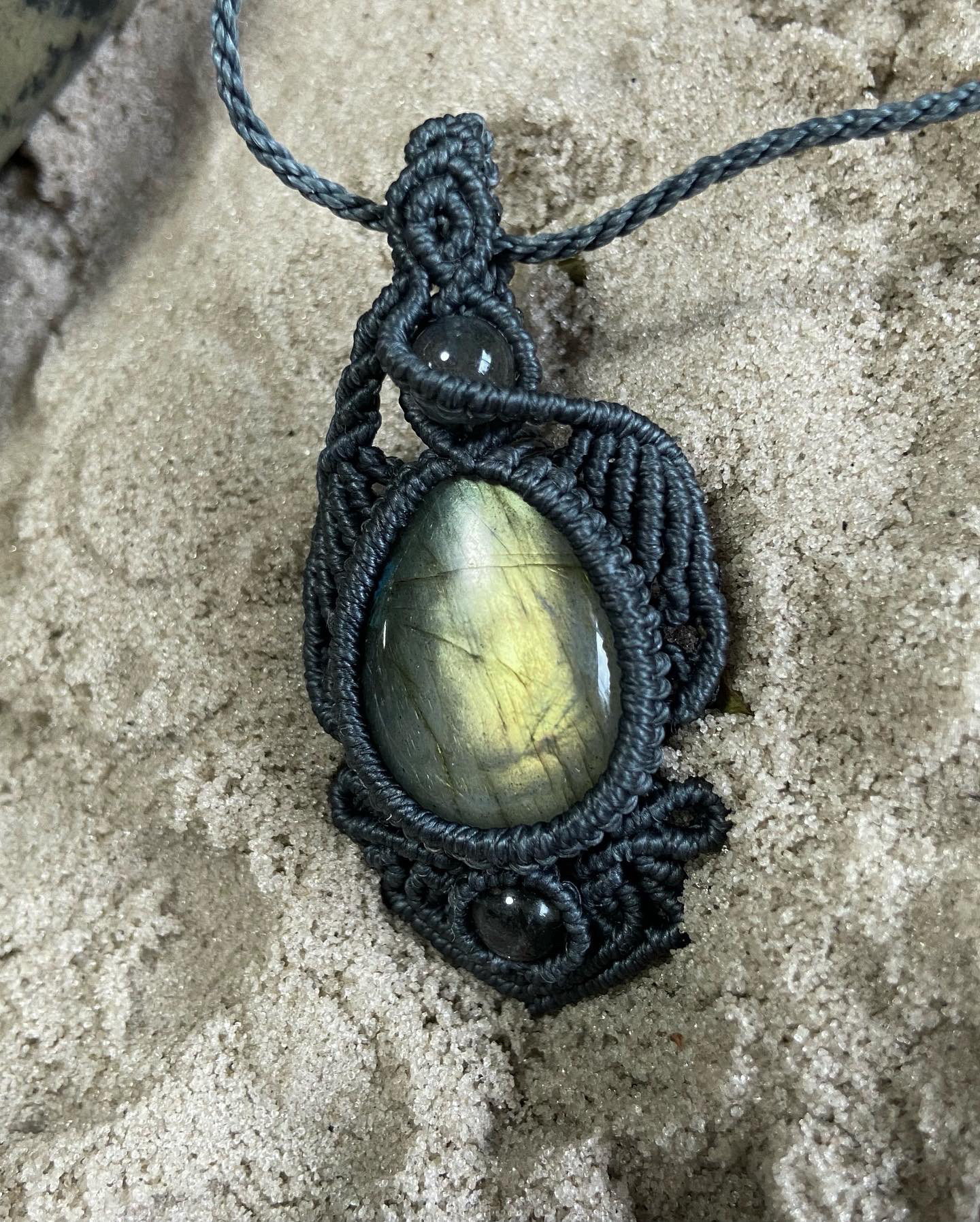 天然石ラブラドライトネックレス（Yu-A-NB-6）