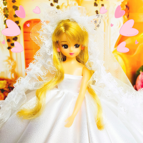 リカちゃん ウェディングドレス ハンドメイド服 ドール服 人形服 