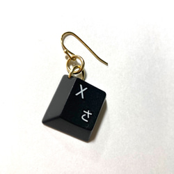 キーボードピアス/X、さ・黒 4枚目の画像