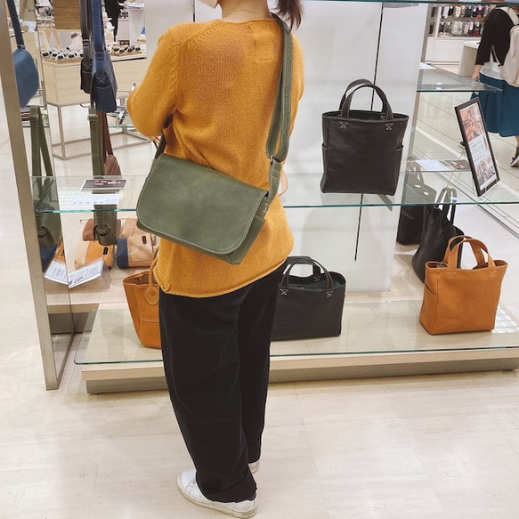 【全7色】栃木レザー Shoulder bag 01/S (レザーショルダーバッグ) 8枚目の画像