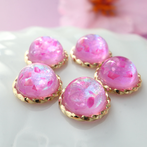 色が変わる 桜色１粒リング～sakura jelly～ さくら サクラ 春 ピンク シンプル 12枚目の画像