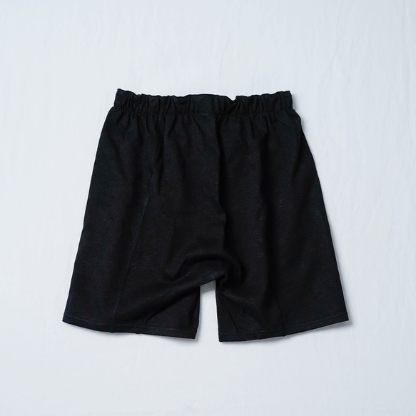 [wau] [亞麻內褲] 柔軟親膚亞麻內衣/黑色 b014m-bck2 第16張的照片