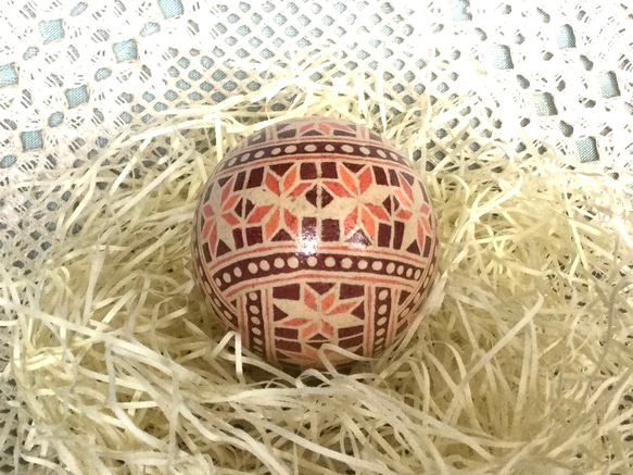 イースターエッグ(PYSANKY)  本物の卵です(๑˃̵ᴗ˂̵) 6枚目の画像