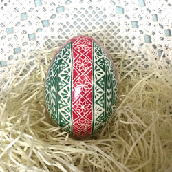 イースターエッグ(PYSANKY)  本物の卵です(๑˃̵ᴗ˂̵) 2枚目の画像