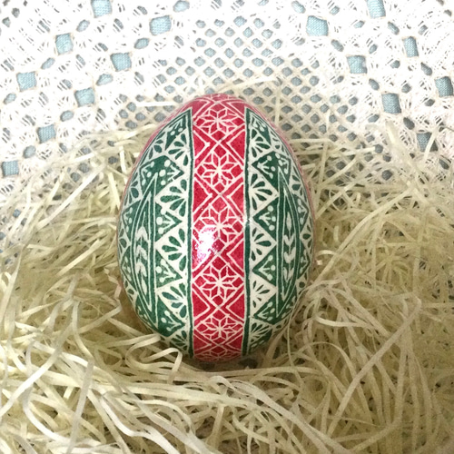 イースターエッグ(PYSANKY) 本物の卵です(๑˃̵ᴗ˂̵) クリスマスツリー