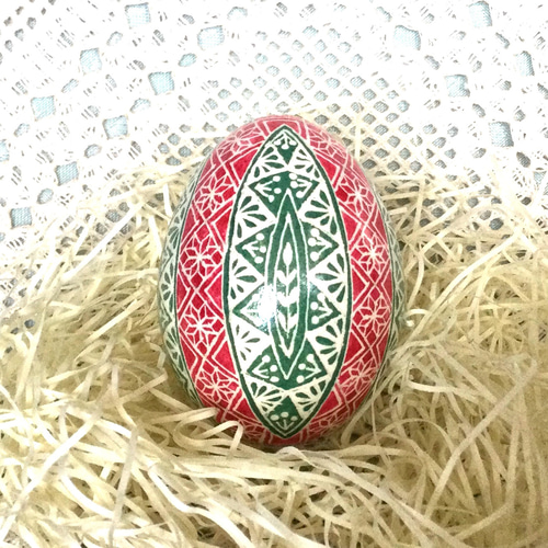 イースターエッグ(PYSANKY) 本物の卵です(๑˃̵ᴗ˂̵) クリスマスツリー