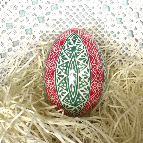イースターエッグ(PYSANKY) 本物の卵です(๑˃̵ᴗ˂̵) クリスマス