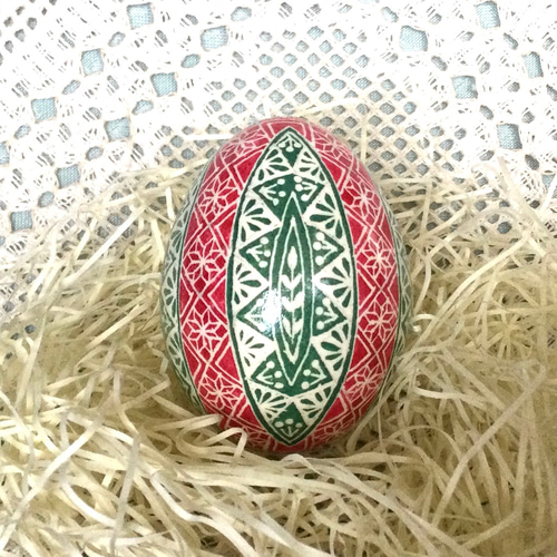 イースターエッグ(PYSANKY) 本物の卵です(๑˃̵ᴗ˂̵) クリスマスツリー