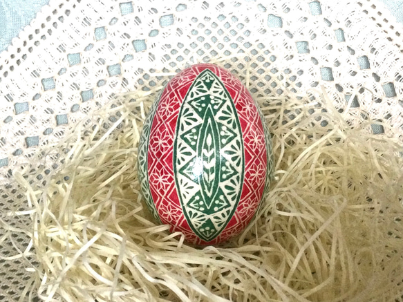 イースターエッグ(PYSANKY) 本物の卵です(๑˃̵ᴗ˂̵) クリスマスツリー