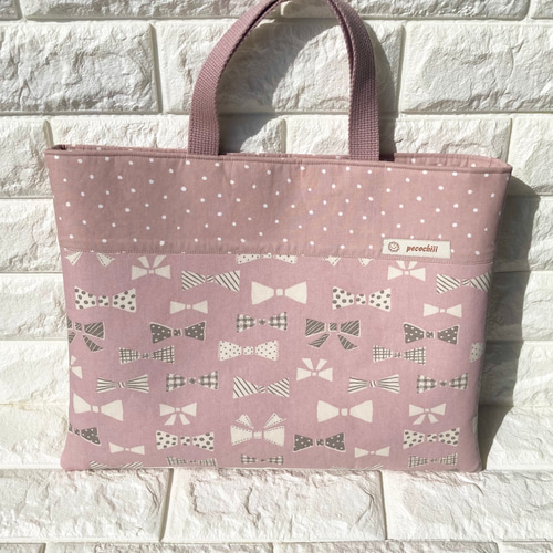 ◎セット割引あります◎ 入園入学グッズ♪レッスンバッグ リボン柄