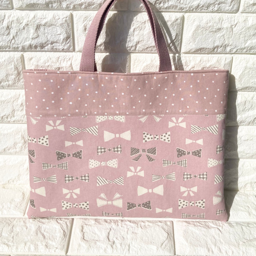◎セット割引あります◎ 入園入学グッズ♪レッスンバッグ リボン柄