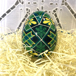 イースターエッグ(PYSANKY)  本物の卵です(๑˃̵ᴗ˂̵) 2枚目の画像