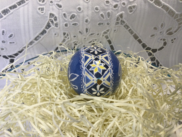 イースターエッグ(PYSANKY)  本物の卵です(๑˃̵ᴗ˂̵) 5枚目の画像