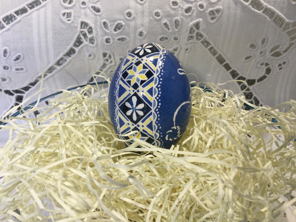 イースターエッグ(PYSANKY)  本物の卵です(๑˃̵ᴗ˂̵) 4枚目の画像