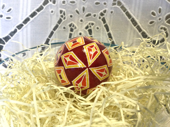 イースターエッグ(PYSANKY)  本物の卵です(๑˃̵ᴗ˂̵) 6枚目の画像