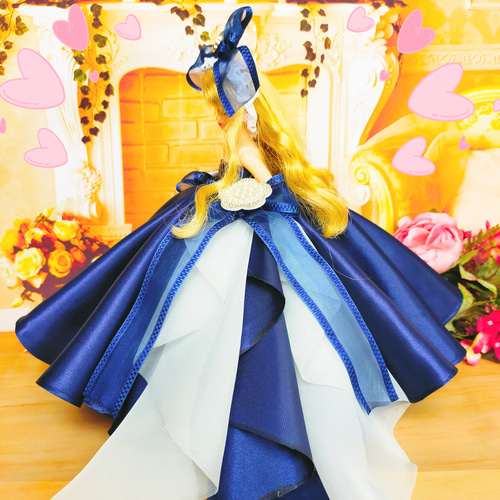 【はる】3着おまとめ❁⃘378リカちゃん服 ハンドメイド ドレス4点セット リカちゃんサイズ 初めてドレス4点セット ハンドメイド服 ドール
