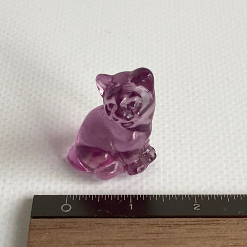 フローライト ミニねこ【ca6-10】彫刻置物 天然石 天然石 Luna フローライト ミニねこ【ca6-10】彫刻置物 天然石 天然石 Luna