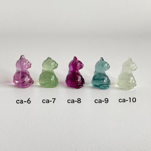 フローライト ミニねこ【ca6-10】彫刻置物 天然石 天然石 Luna フローライト ミニねこ【ca6-10】彫刻置物 天然石 天然石 Luna