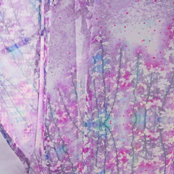 【納期二週間】シフォン水彩ストール～桜の呼吸～ピンク 9枚目の画像