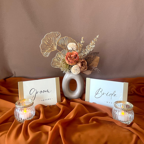 ウェルカムスペース テラコッタオレンジ&ブラウン(ウェルカムボード