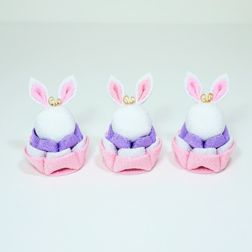 楽天市場】【受注生産品】雛祭 つまみ細工 ［ うさぎ お雛様
