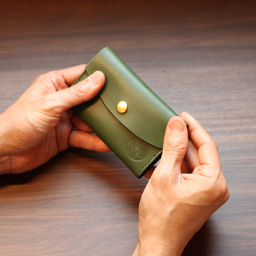 カードケース・名刺入れ Magpie Zipper Card Wallet Dreamy Green 楽天市場】ネームカードケース 本革 革 カードケース 名刺ケース