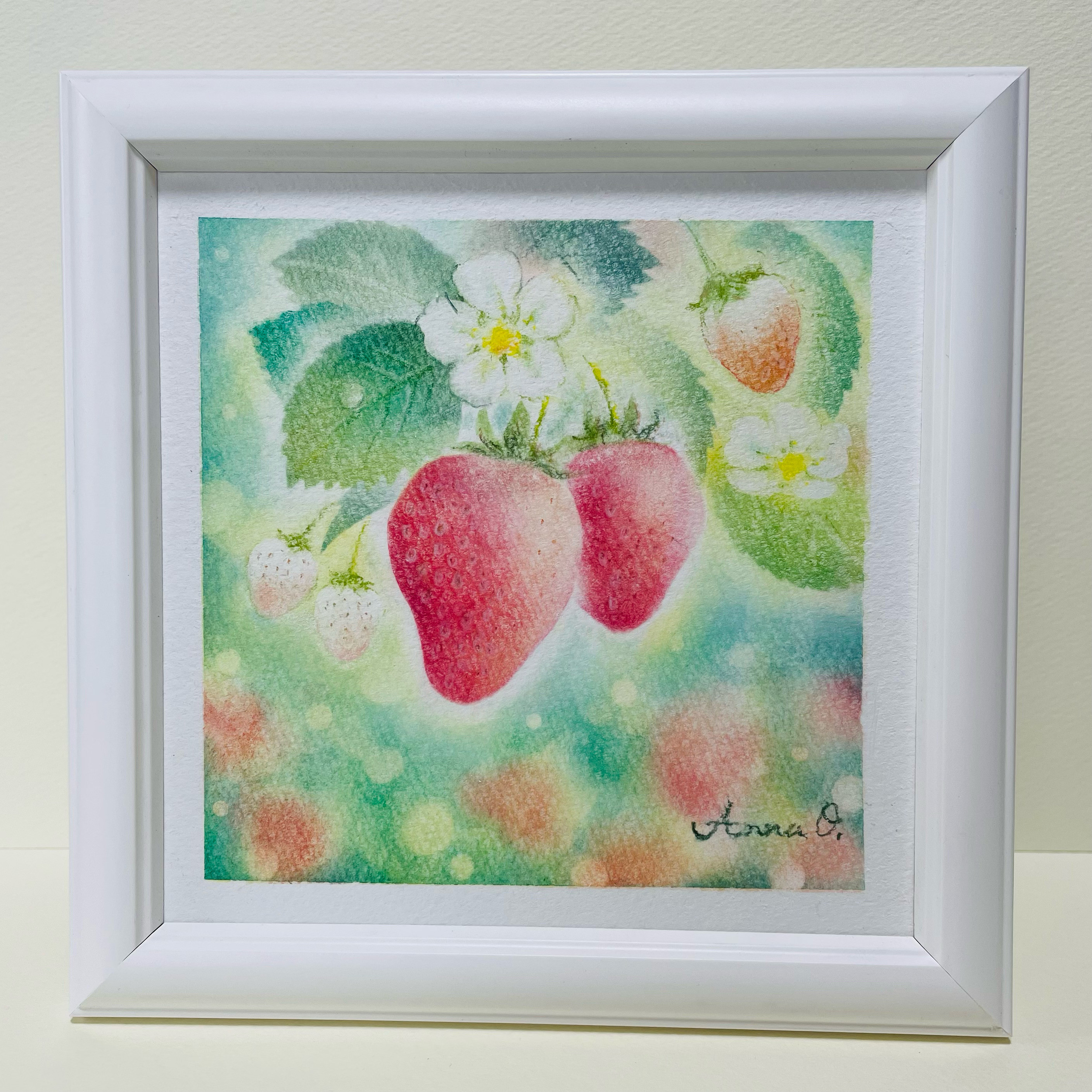 いちごちゃん(パステル画・原画) 絵画 PRISM Arch 通販 いちごちゃん(パステル画・原画) 絵画 PRISM Arch 通販