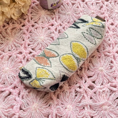 mina perhonen 生地使用*:. ⚮̈ sky flowerのペンケース ペンケース