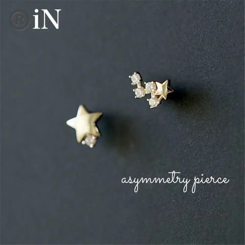 スタージュエリー star jewelry ピアス ジルコニア 14金 連なっ スタージュエリー star jewelry ピアス ジルコニア 14金 連なっ