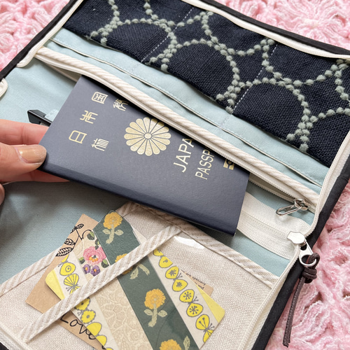 mina perhonen *:. ⚮̈ tambourine パスポートケース