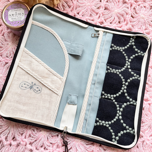 mina perhonen 生地使用*:. ⚮̈tambourine マルチケース mina perhonen *:. ⚮̈ tambourine パスポートケース