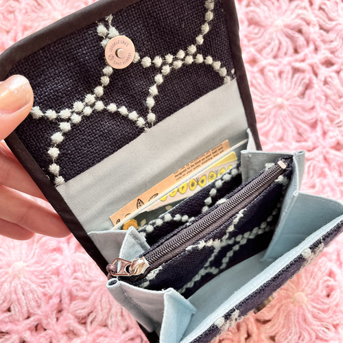 mina perhonen 生地使用*:. ⚮̈ tambourine 小財布 Sﾌｧｽﾅｰ/ｺｲﾝｹｰｽ  