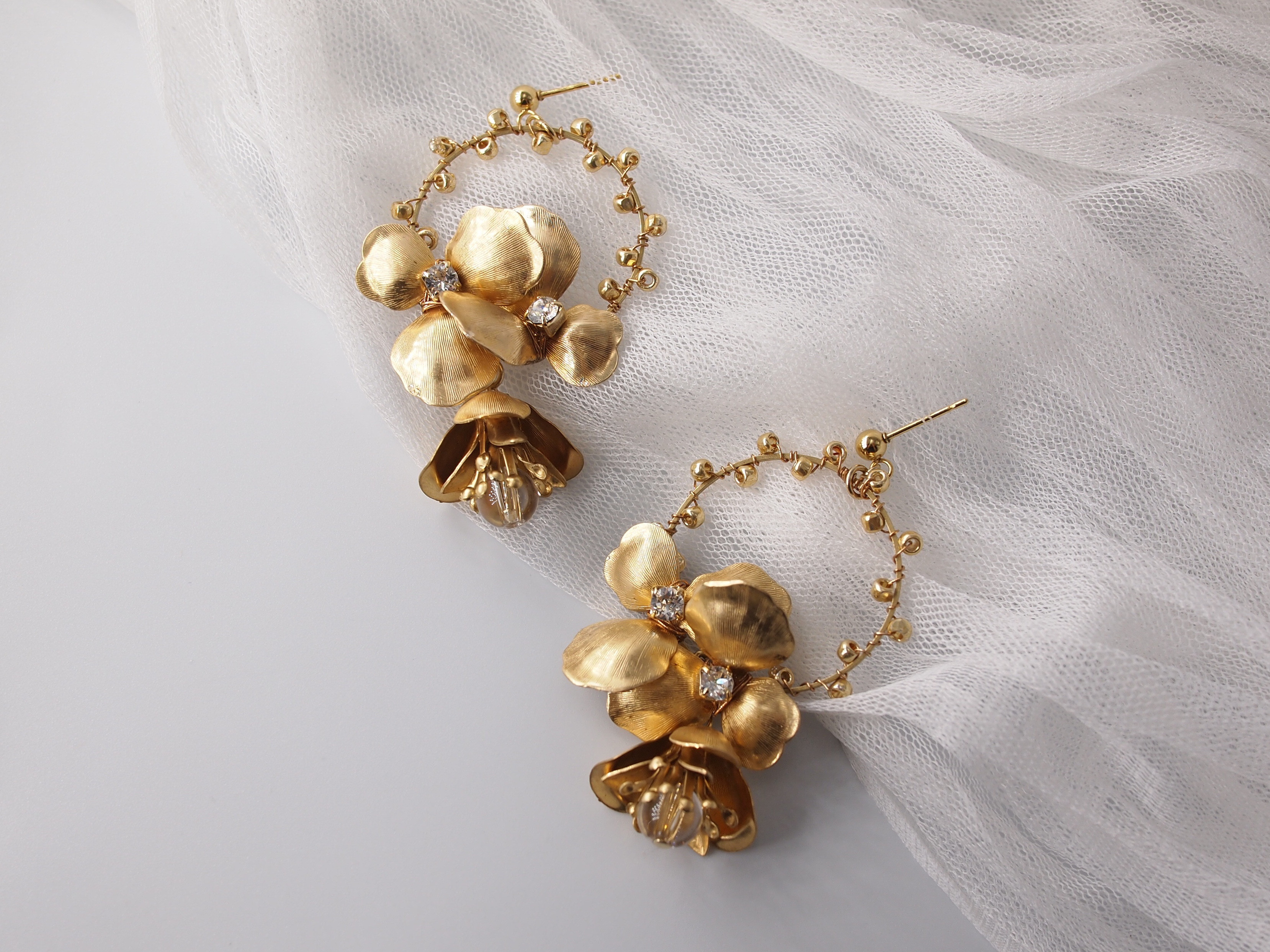 『éternel』ピアス イヤリング 真鍮 ブライダル ウェディング セレモニー 結婚式 入学式 入園式 卒園式 卒園式