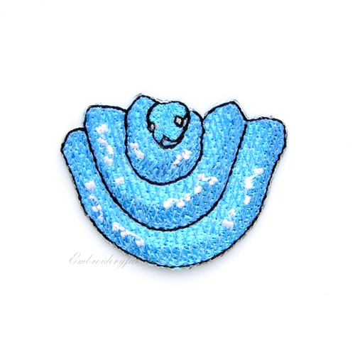 グリーンパイソン 蛇のワッペン ミドリニシキヘビ ブルーコンドロ